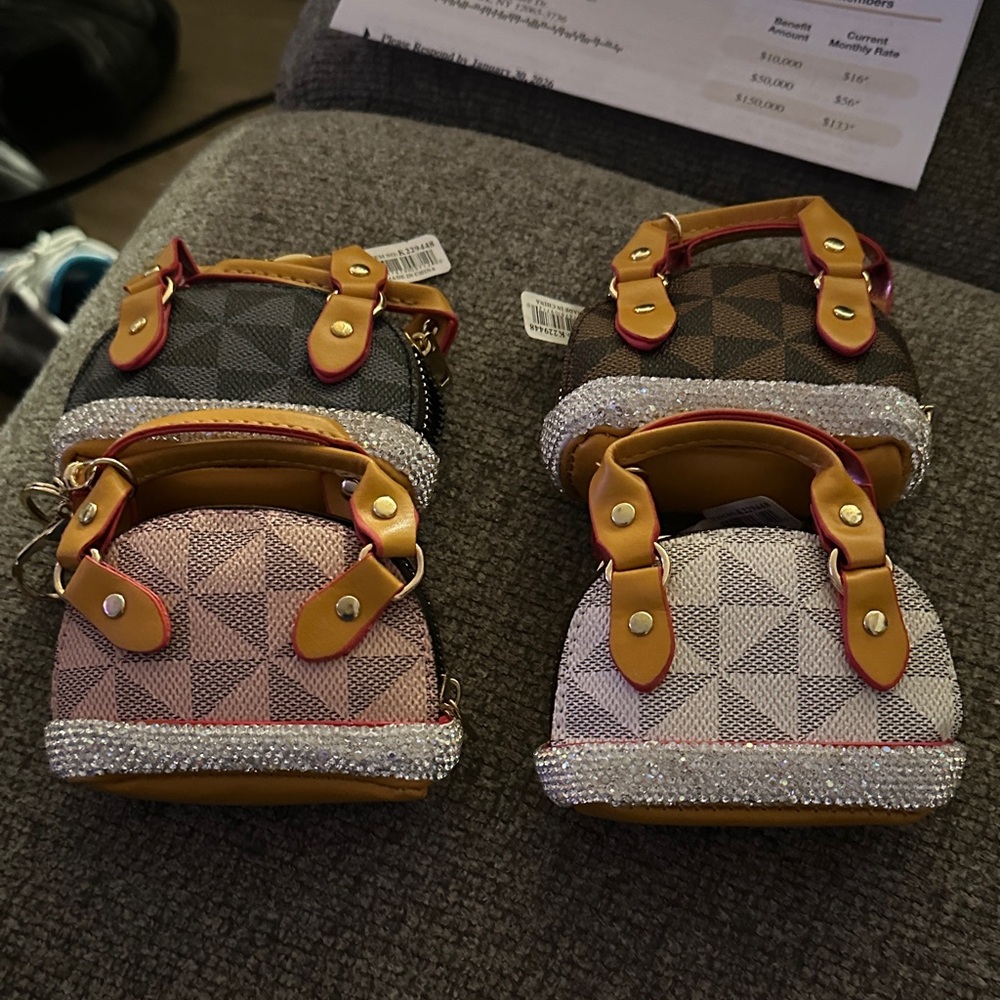 Stylish Women's Handbag Rhinestone Accents four different colors you like